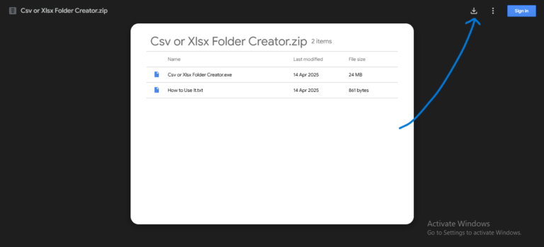 CSV or Xlsx Folder Creator Tool – No Clutter Tools